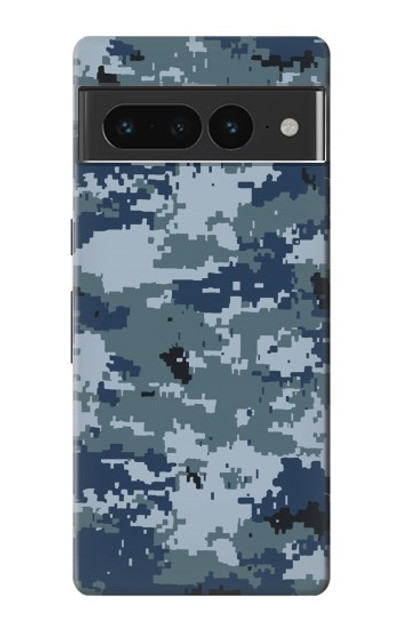 S2346 Navy Camo Camouflage Graphic Case Cover Custodia per Google Pixel 7 Pro