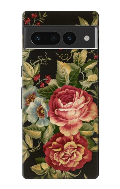 S3013 Vintage Antique Roses Case Cover Custodia per Google Pixel 7 Pro