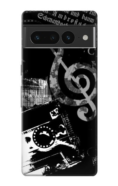 S3197 Music Cassette Note Case Cover Custodia per Google Pixel 7 Pro