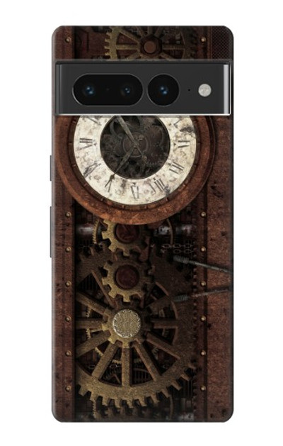 S3221 Steampunk Clock Gears Case Cover Custodia per Google Pixel 7 Pro