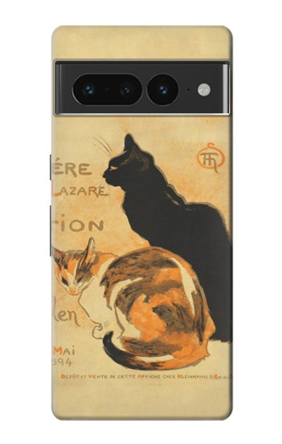 S3229 Vintage Cat Poster Case Cover Custodia per Google Pixel 7 Pro