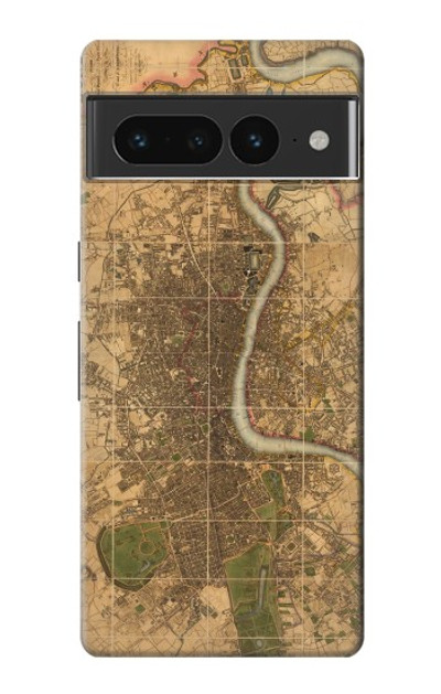 S3230 Vintage Map of London Case Cover Custodia per Google Pixel 7 Pro