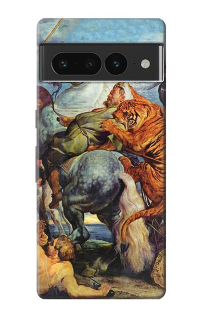 S3331 Peter Paul Rubens Tiger und Lowenjagd Case Cover Custodia per Google Pixel 7 Pro