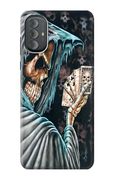 S0748 Grim Reaper Death Poker Case Cover Custodia per Motorola Moto G Power 2022, G Play 2023