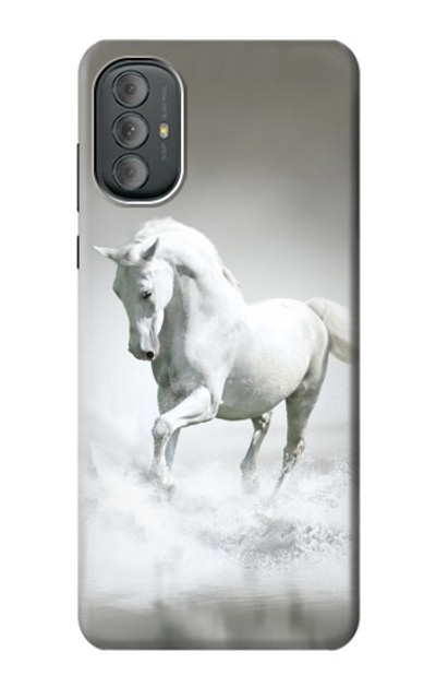 S0932 White Horse Case Cover Custodia per Motorola Moto G Power 2022, G Play 2023