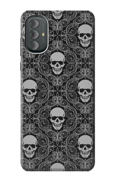 S2371 Skull Vintage Monochrome Pattern Case Cover Custodia per Motorola Moto G Power 2022, G Play 2023