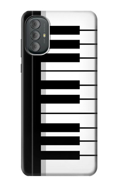 S3078 Black and White Piano Keyboard Case Cover Custodia per Motorola Moto G Power 2022, G Play 2023