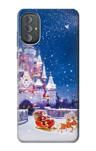 S3282 Santa Xmas Castle Case Cover Custodia per Motorola Moto G Power 2022, G Play 2023