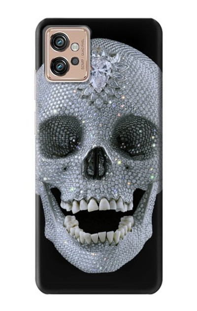 S1286 Diamond Skull Case Cover Custodia per Motorola Moto G32