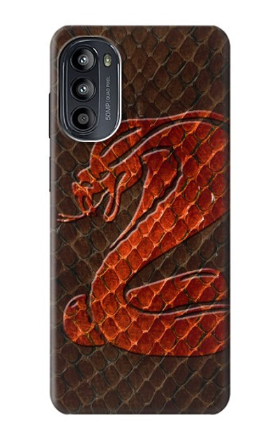 S0663 Cobra Snake Skin Case Cover Custodia per Motorola Moto G52, G82 5G