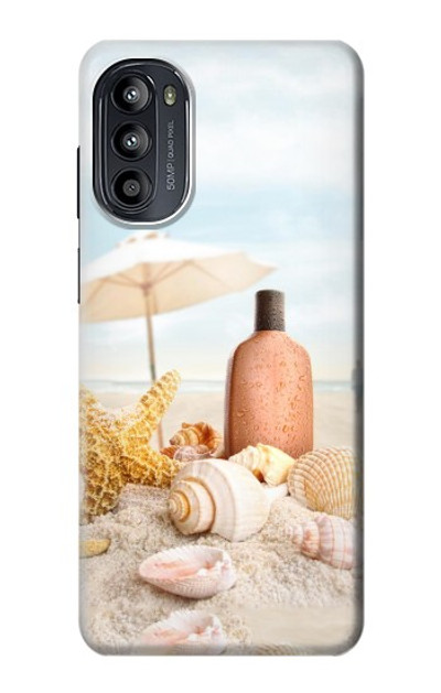 S1425 Seashells on The Beach Case Cover Custodia per Motorola Moto G52, G82 5G
