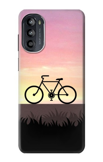 S3252 Bicycle Sunset Case Cover Custodia per Motorola Moto G52, G82 5G