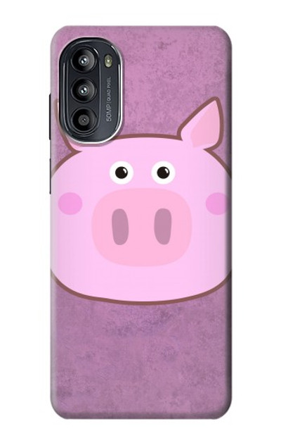 S3269 Pig Cartoon Case Cover Custodia per Motorola Moto G52, G82 5G