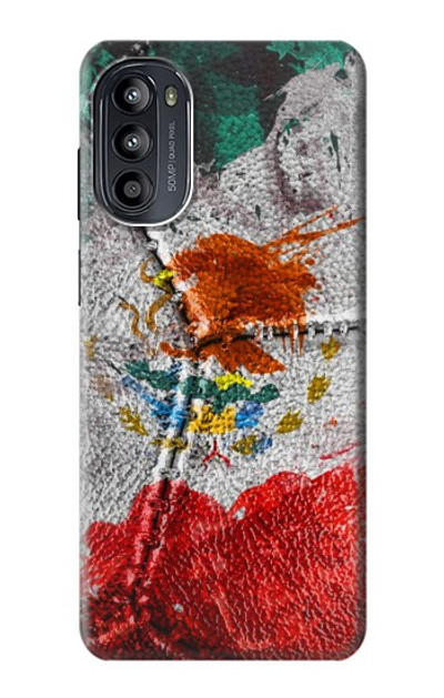 S3314 Mexico Flag Vinatage Football Graphic Case Cover Custodia per Motorola Moto G52, G82 5G
