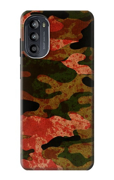 S3393 Camouflage Blood Splatter Case Cover Custodia per Motorola Moto G52, G82 5G