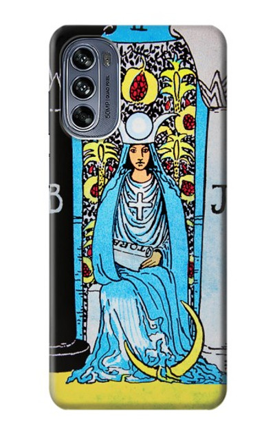 S2837 The High Priestess Vintage Tarot Card Case Cover Custodia per Motorola Moto G62 5G