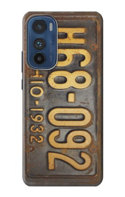 S3228 Vintage Car License Plate Case Cover Custodia per Motorola Edge 30