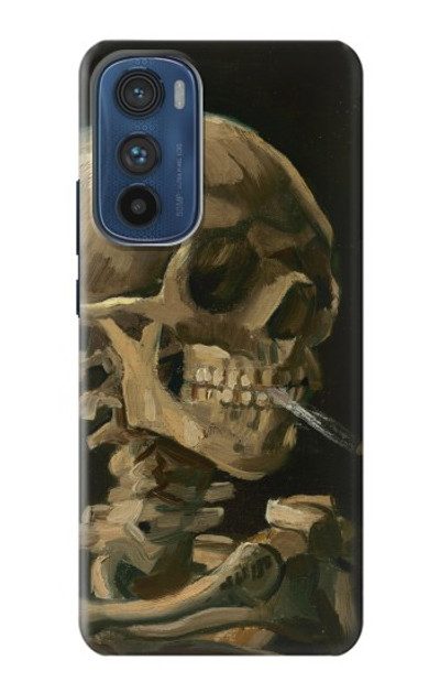 S3358 Vincent Van Gogh Skeleton Cigarette Case Cover Custodia per Motorola Edge 30