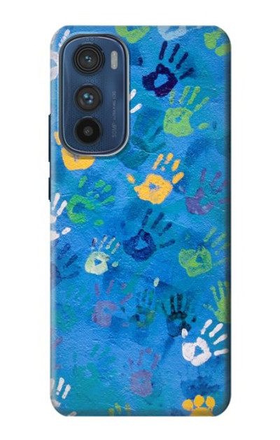 S3403 Hand Print Case Cover Custodia per Motorola Edge 30