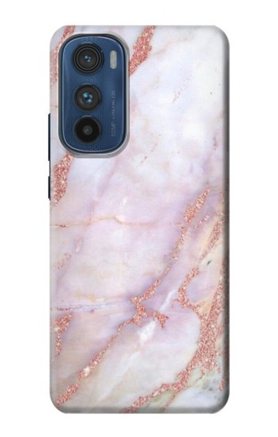 S3482 Soft Pink Marble Graphic Print Case Cover Custodia per Motorola Edge 30