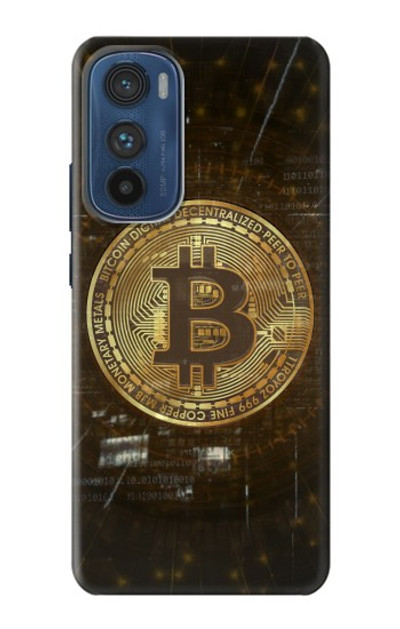 S3798 Cryptocurrency Bitcoin Case Cover Custodia per Motorola Edge 30