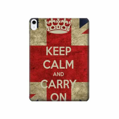 S0674 Keep Calm and Carry On Case Cover Custodia per iPad 10.9 (2025,2022)