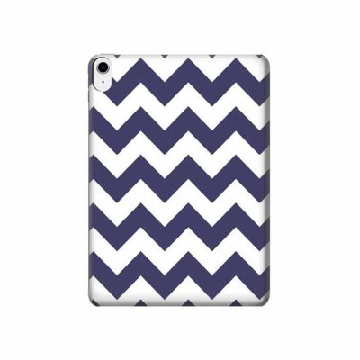 S2345 Navy Blue Shavron Zig Zag Pattern Case Cover Custodia per iPad 10.9 (2022)