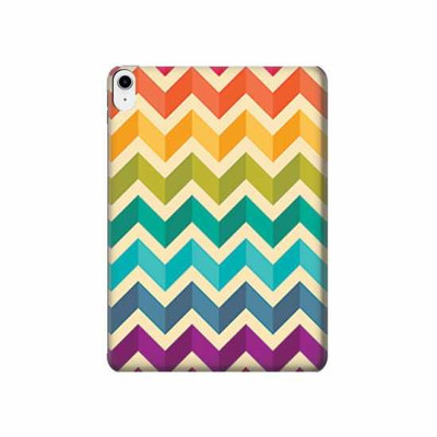S2362 Rainbow Colorful Shavron Zig Zag Pattern Case Cover Custodia per iPad 10.9 (2022)