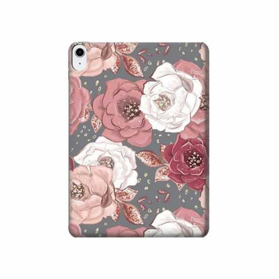 S3716 Rose Floral Pattern Case Cover Custodia per iPad 10.9 (2022)