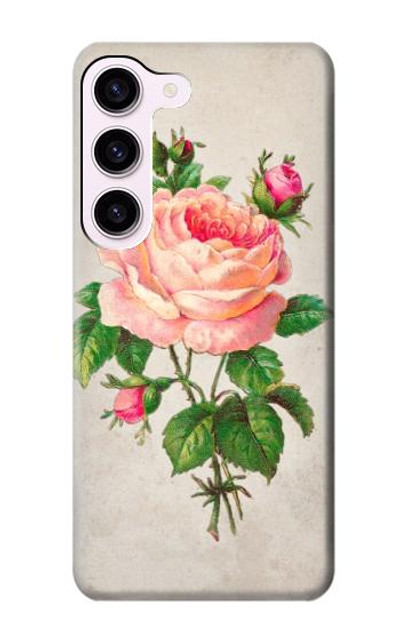 S3079 Vintage Pink Rose Case Cover Custodia per Samsung Galaxy S23