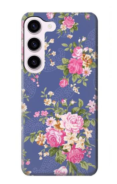 S3265 Vintage Flower Pattern Case Cover Custodia per Samsung Galaxy S23