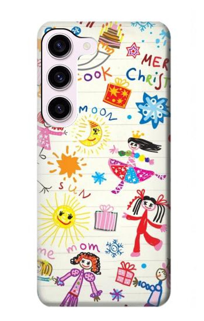 S3280 Kids Drawing Case Cover Custodia per Samsung Galaxy S23