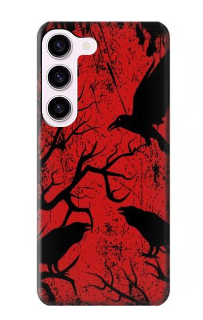 S3325 Crow Black Blood Tree Case Cover Custodia per Samsung Galaxy S23