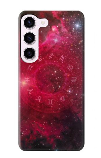 S3368 Zodiac Red Galaxy Case Cover Custodia per Samsung Galaxy S23