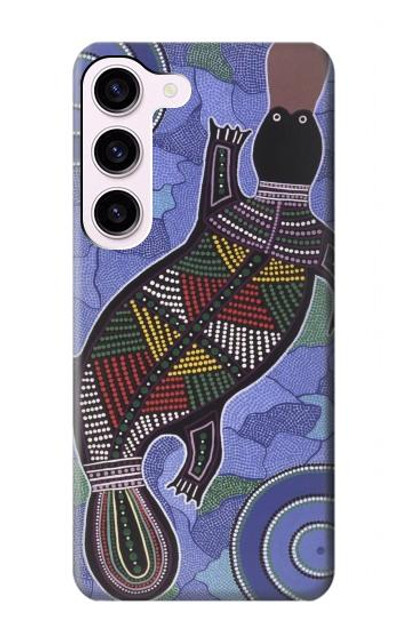 S3387 Platypus Australian Aboriginal Art Case Cover Custodia per Samsung Galaxy S23