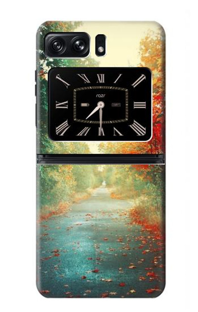 S0913 Road Through The Woods Case Cover Custodia per Motorola Moto Razr 2022