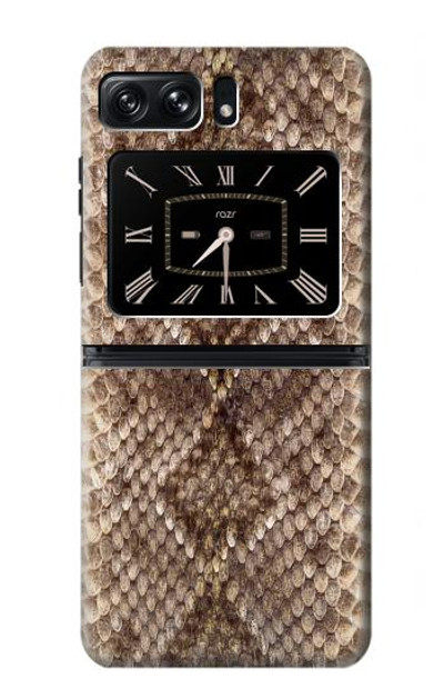 S2875 Rattle Snake Skin Graphic Printed Case Cover Custodia per Motorola Moto Razr 2022