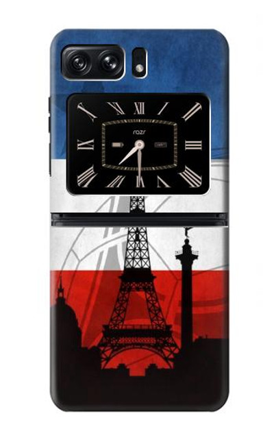 S2980 France Football Soccer Case Cover Custodia per Motorola Moto Razr 2022