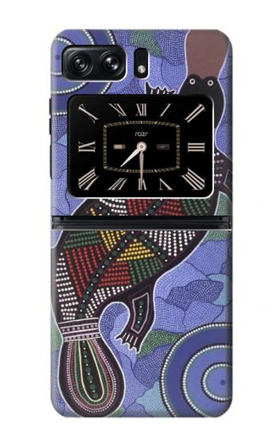 S3387 Platypus Australian Aboriginal Art Case Cover Custodia per Motorola Moto Razr 2022