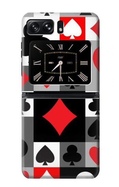 S3463 Poker Card Suit Case Cover Custodia per Motorola Moto Razr 2022