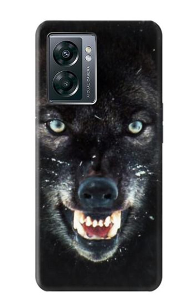 S2823 Black Wolf Blue Eyes Face Case Cover Custodia per OnePlus Nord N300