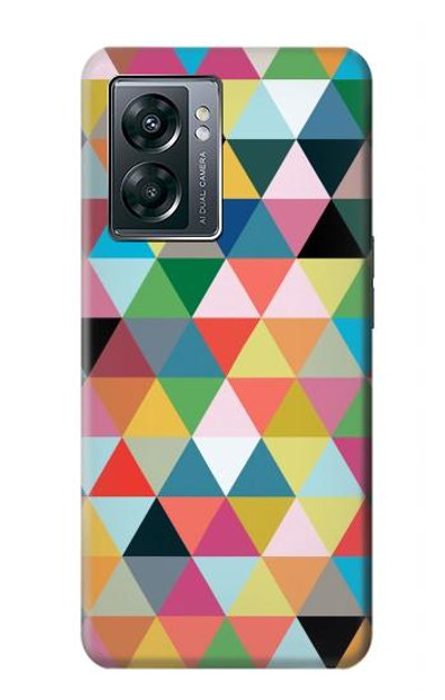 S3049 Triangles Vibrant Colors Case Cover Custodia per OnePlus Nord N300