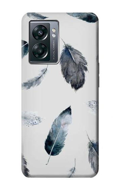 S3085 Feather Paint Pattern Case Cover Custodia per OnePlus Nord N300