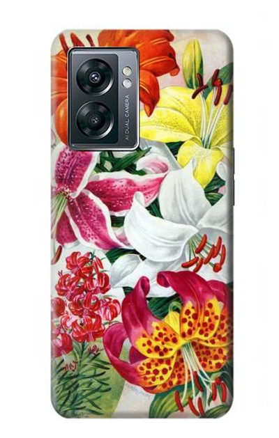 S3205 Retro Art Flowers Case Cover Custodia per OnePlus Nord N300