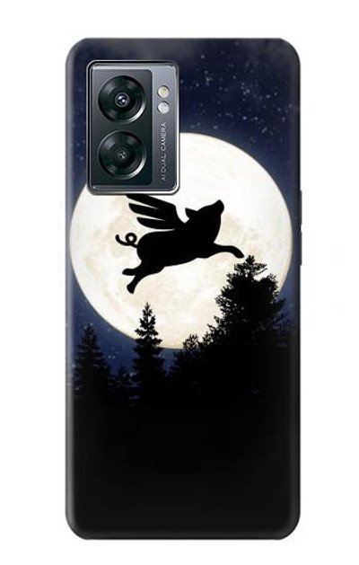 S3289 Flying Pig Full Moon Night Case Cover Custodia per OnePlus Nord N300