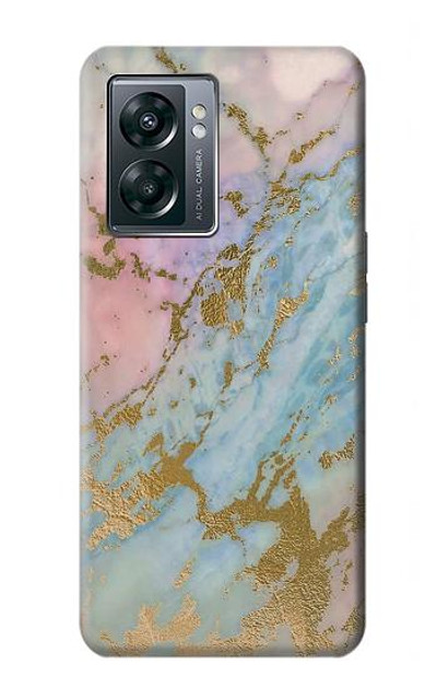 S3717 Rose Gold Blue Pastel Marble Graphic Printed Case Cover Custodia per OnePlus Nord N300