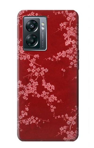 S3817 Red Floral Cherry blossom Pattern Case Cover Custodia per OnePlus Nord N300