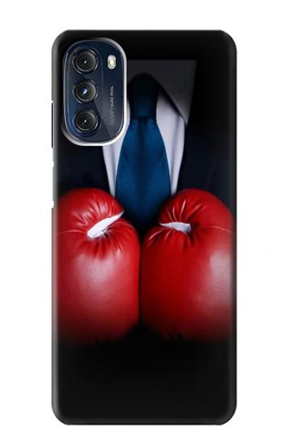 S2261 Businessman Black Suit With Boxing Gloves Case Cover Custodia per Motorola Moto G 5G (2023)