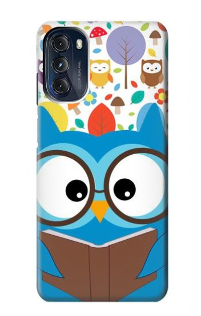 S2521 Cute Nerd Owl Cartoon Case Cover Custodia per Motorola Moto G 5G (2023)