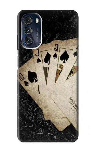 S3231 Vintage Royal Straight Flush Cards Case Cover Custodia per Motorola Moto G 5G (2023)